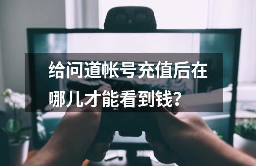 给问道帐号充值后在哪儿才能看到钱？-第1张-游戏相关-尔合网