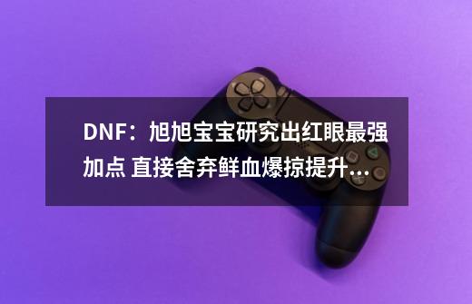 DNF：旭旭宝宝研究出红眼最强加点 直接舍弃鲜血爆掠提升44亿-第1张-游戏相关-尔合网