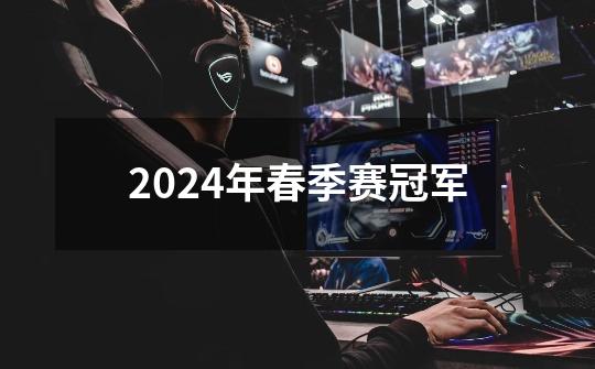 2024年春季赛冠军-第1张-游戏相关-尔合网