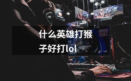 什么英雄打猴子好打lol-第1张-游戏相关-尔合网