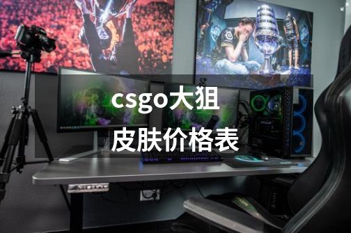 csgo大狙皮肤价格表-第1张-游戏相关-尔合网