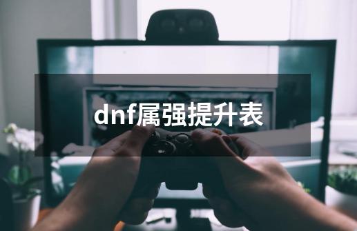 dnf属强提升表-第1张-游戏相关-尔合网