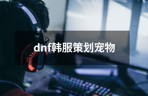 dnf韩服策划宠物-第1张-游戏相关-尔合网