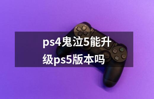 ps4鬼泣5能升级ps5版本吗-第1张-游戏相关-尔合网