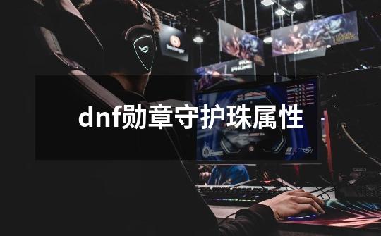 dnf勋章守护珠属性-第1张-游戏相关-尔合网