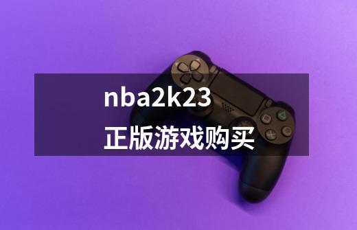 nba2k23正版游戏购买-第1张-游戏相关-尔合网