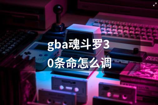 gba魂斗罗30条命怎么调-第1张-游戏相关-尔合网