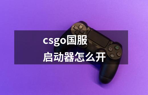 csgo国服启动器怎么开-第1张-游戏相关-尔合网