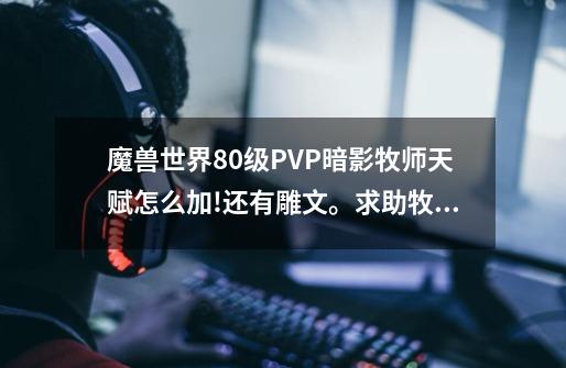 魔兽世界80级PVP暗影牧师天赋怎么加!还有雕文。求助牧师高手来!-第1张-游戏相关-尔合网