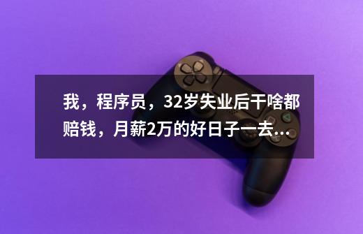 我，程序员，32岁失业后干啥都赔钱，月薪2万的好日子一去不返-第1张-游戏相关-尔合网