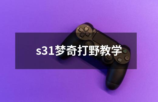 s31梦奇打野教学-第1张-游戏相关-尔合网