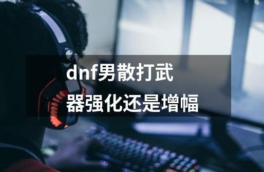 dnf男散打武器强化还是增幅-第1张-游戏相关-尔合网