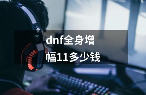 dnf全身增幅11多少钱-第1张-游戏相关-尔合网