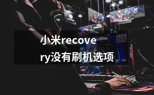 小米recovery没有刷机选项-第1张-游戏相关-尔合网