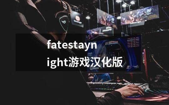 fatestaynight游戏汉化版-第1张-游戏相关-尔合网