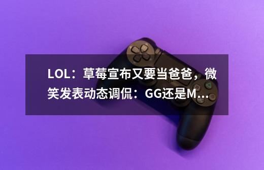 LOL：草莓宣布又要当爸爸，微笑发表动态调侃：GG还是MM啊-第1张-游戏相关-尔合网