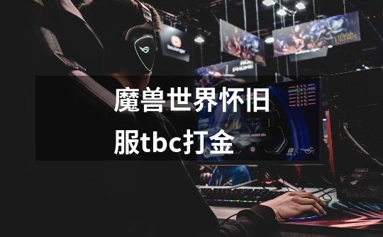 魔兽世界怀旧服tbc打金-第1张-游戏相关-尔合网