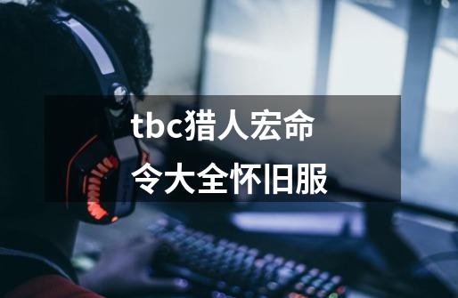 tbc猎人宏命令大全怀旧服-第1张-游戏相关-尔合网