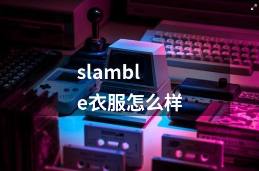 slamble衣服怎么样-第1张-游戏相关-尔合网