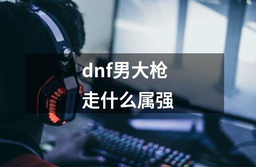 dnf男大枪走什么属强-第1张-游戏相关-尔合网