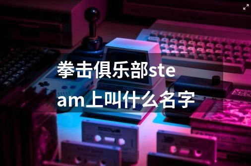 拳击俱乐部steam上叫什么名字-第1张-游戏相关-尔合网