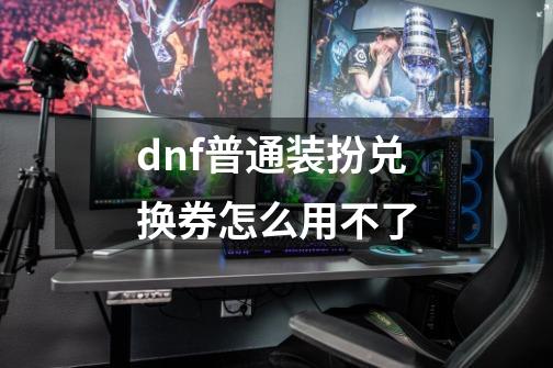 dnf普通装扮兑换券怎么用不了-第1张-游戏相关-尔合网