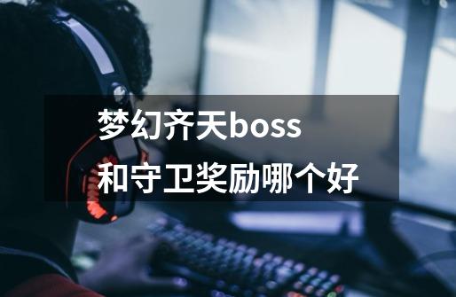 梦幻齐天boss和守卫奖励哪个好-第1张-游戏相关-尔合网